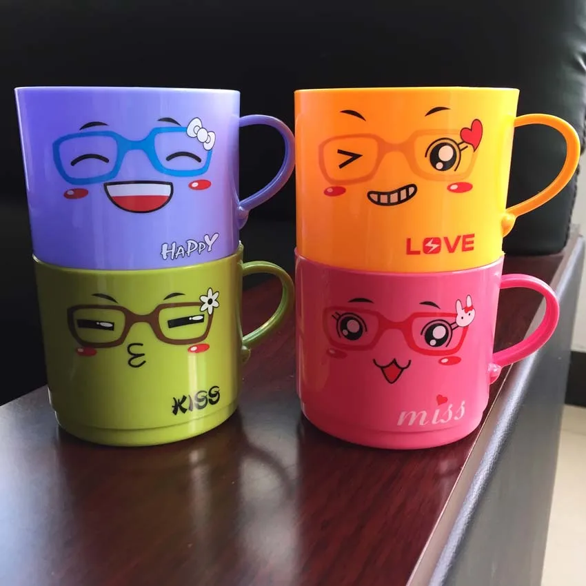 Милая мультяшная чашка для влюбленных креативная из полипропилена молока