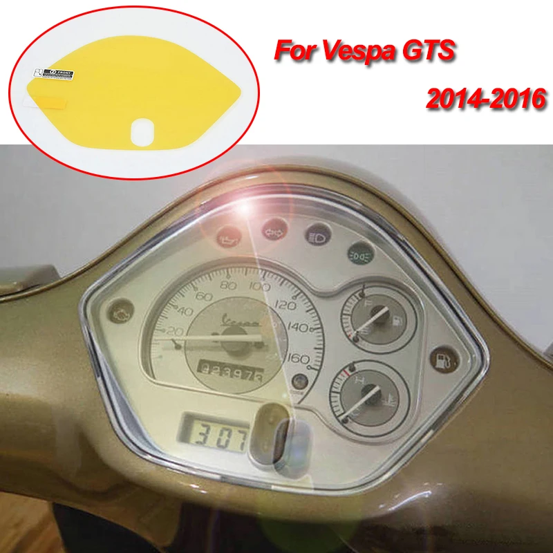 GTS moto Cluster Scratch Protection Film Instrument Dashboard Cover Guard TPU Blu-ray for Vespa 2014-2016 | Автомобили и