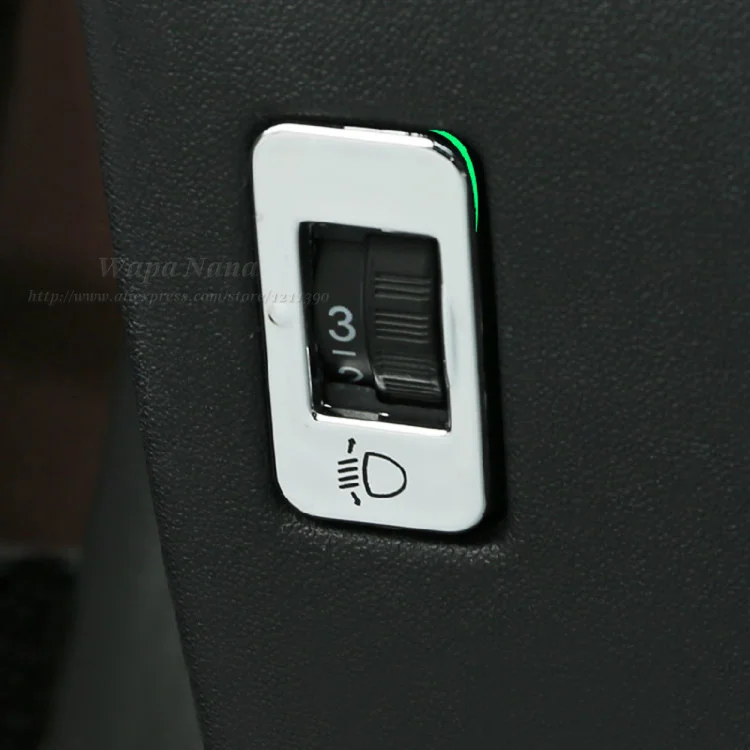 ABS Хромированная Внутренняя крышка для передних фар рамка peugeot 2008 3008 208 301 2014 2016|chrome