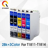 5 pack compatible 18xl t1811 t1814 ink cartridge for xp205 xp305 xp322 xp315 xp212 xp402 xp30 xp225 xp325 xp422 with 18ml