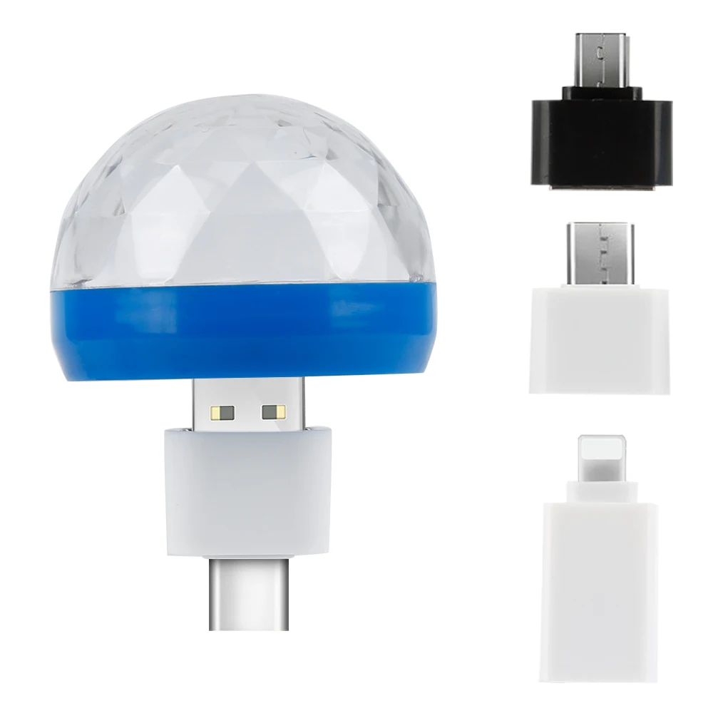 Мини USB диско-светильник светодиодный вечерние светильник s красочный эффект сценический светильник dj светильник для дома вечерние украшения караоке Прямая поставка