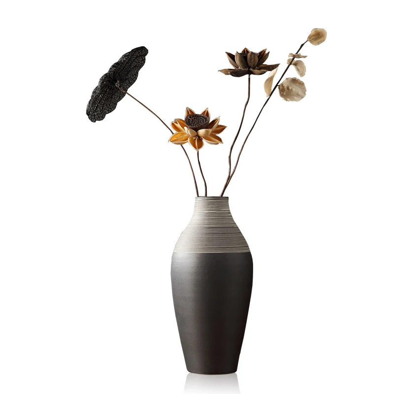 Nordic Creative Abstract ceramics vase tabletop large Handmade artwork Living room furnishings Arrangement home decor Vases | Дом и сад