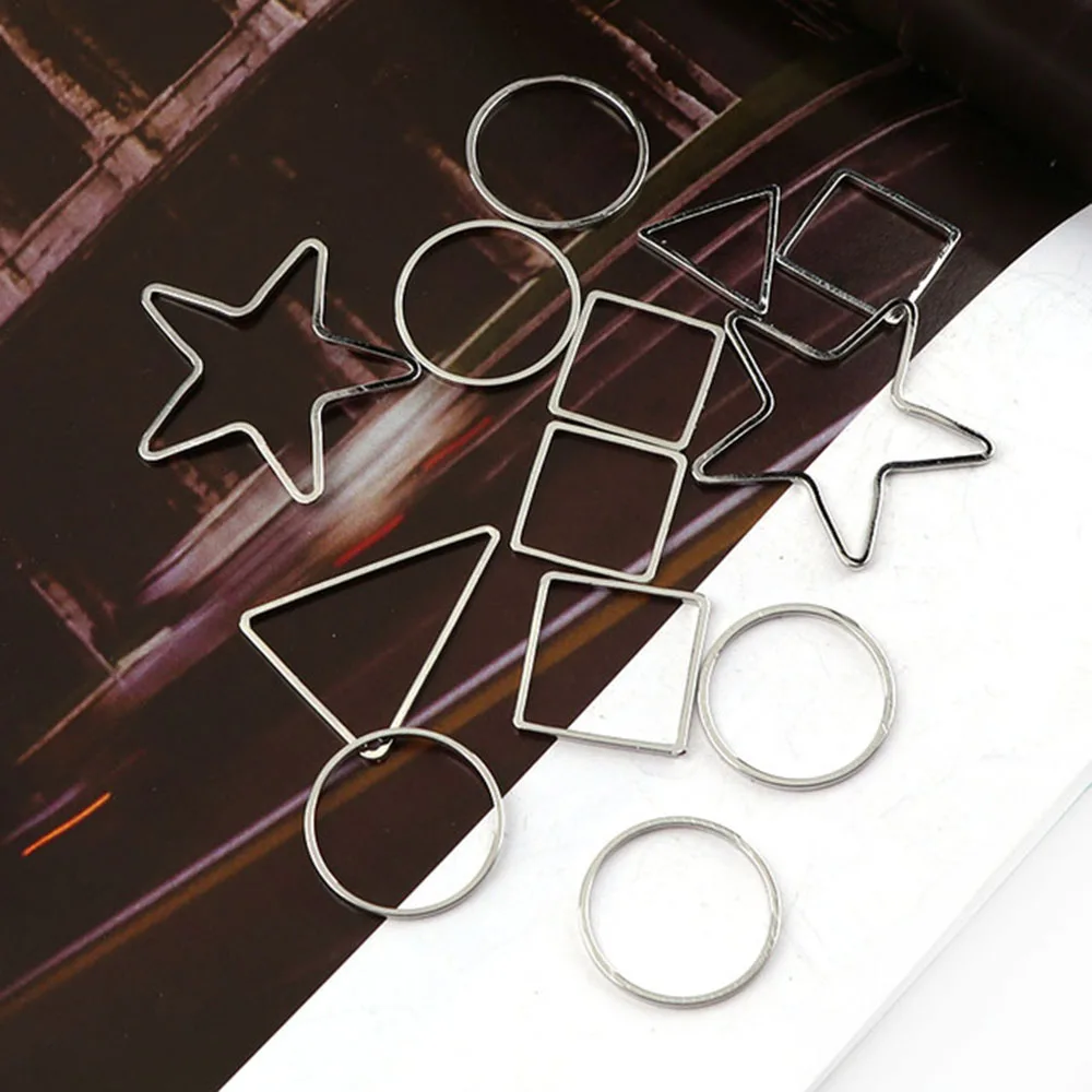 10 г/лот разные формы цвет родия фотоклей пустые аксессуары для ювелирных