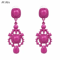wholesale 2020 shiny candy colors earring summer jewelry new arrival bohemia pink cute drop earring accessories feminine