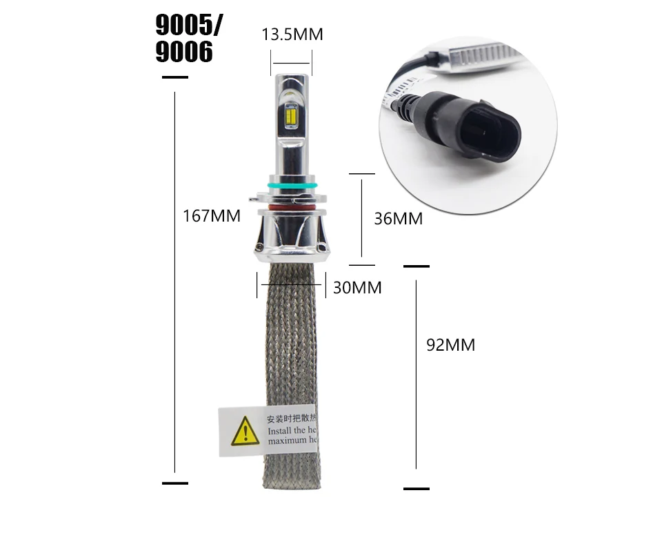 LDRIVE 1 пара авто светодиодный светильник Tri Цвет H7 9005 9006 HB3 HB4 H9 H11 вождение автомобиля налобный фонарь 48 Вт 4800lm головной светильник s 3000k 4300k 6000k