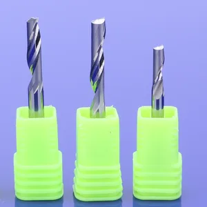 Фрезы с одной канавкой 3,175 мм для алюминиевых инструментов с ЧПУ, твердосплавные алюминиевые композитные панели, 10 шт.