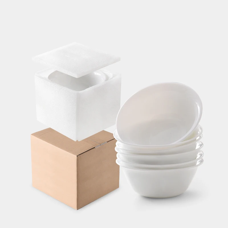 

6pcs/set 5 inches Opal Glass Bowl Chinbull Chinese Rice Soup Bowl Easy to Clean Salad Bowl Free Shipping