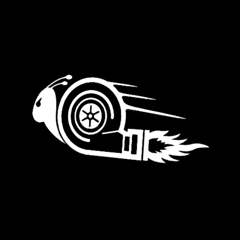 15*7.5CM Stylish Animal Car Stickers Angry Turbo Snail DUB Drift Race Styling Vinyl Decals BlackSilverLaser | Автомобили и