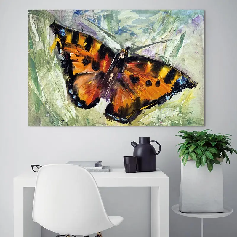 

Wall Poster art Canvas Painting Art wall picture abstract ptints and posters Beautiful butterfly decor print on canvas painting