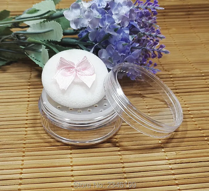 50 шт. пластиковая коробка для упаковки пудры|empty cosmetic|empty roundsloose powder box |