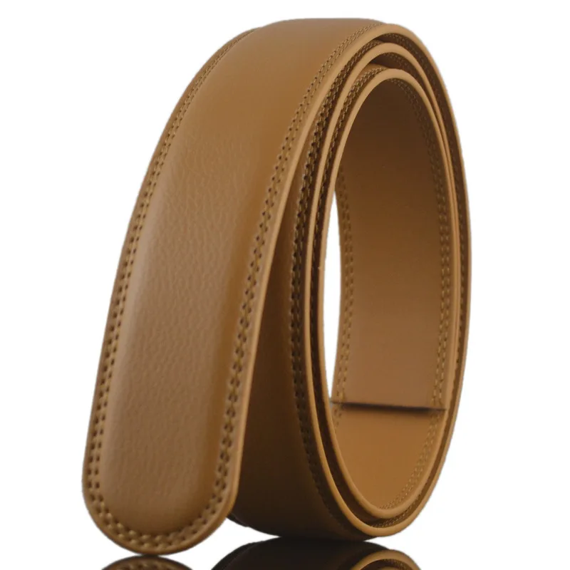 (No Buckle Only Belt)Fashion Casual Leather &amp PU Belts Designed For Automatic Men's Luxury Ceinture Homme | Аксессуары для