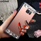 Чехол для телефона Samsung S20 Ultra S10 S9 S8 Plus S10E Note 20 Ultra 10 9 8 A51 A71 J5 J7 2017 J4 J6 A8 2018 зеркальные чехлы с бриллиантами