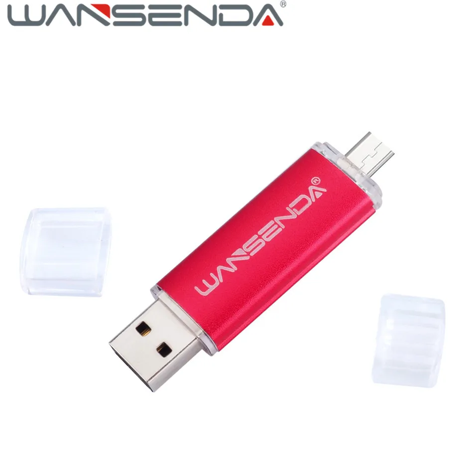 WANSENDA OTG Android USB флеш накопитель Usb 2 0 Флешка 256 ГБ 128 Гб 64 32 16 8 4 карта памяти в 1