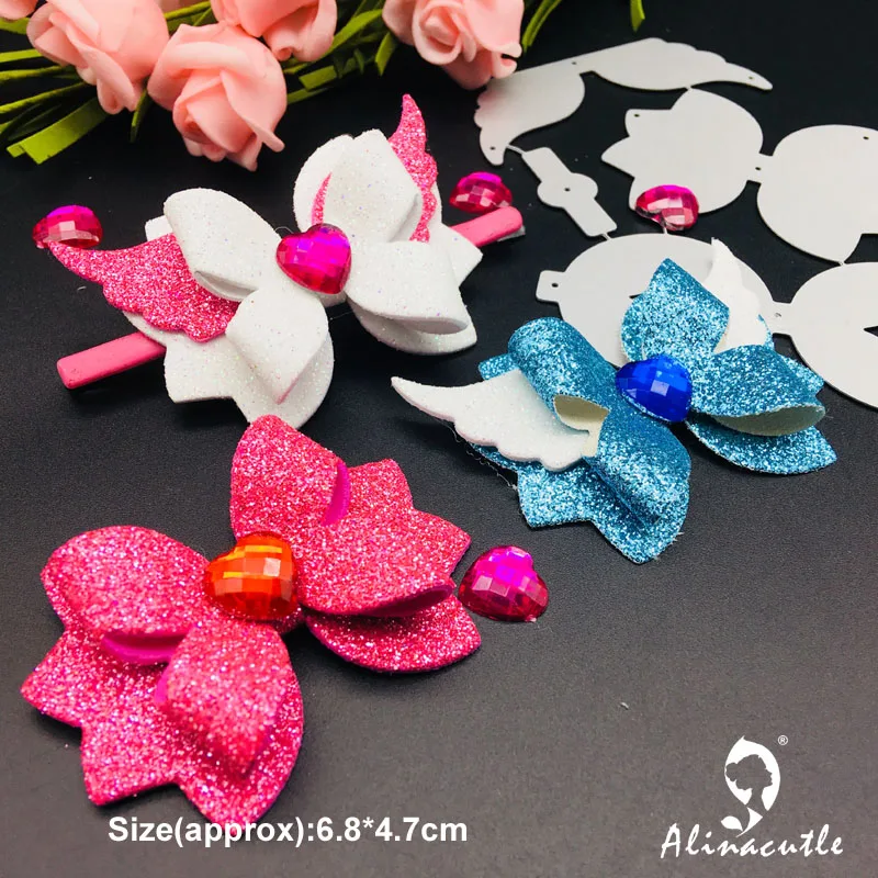 Металлические высекальные штампы для резки бабочка лук Ангел Alinacraft Скрапбукинг