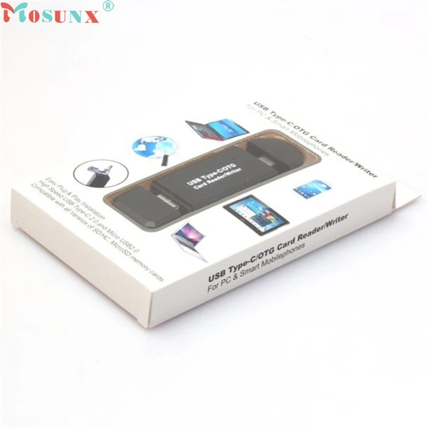 Mosunx заводская цена USB-C Type C/USB 2 0/Micro USB/OTG TF SD MMC кардридер для телефона Macbook J09T Прямая
