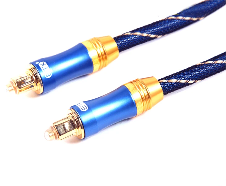 Аудио кабель Toslink SPDIF 2 м OD6.0 мм синий высокое качество 2017 | Электроника