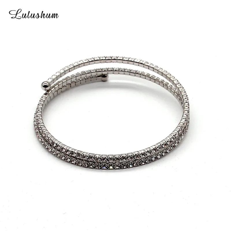 SANYU 2019 New Style Round Fit Pandora Bracelet Temperament Bangles Pure Color Auden Drill Not Silver Charm BR-1608 | Украшения и