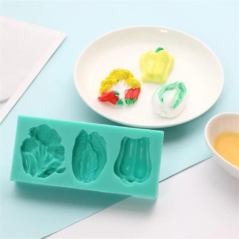 1 шт. DIY 3D растительный и фруктовый помадка форма для выпечки формы мыла сахарное