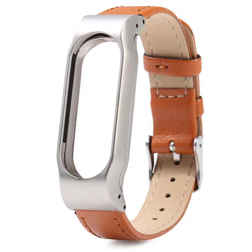 Leather Smart Wrist Watch Strap New Fashion for Xiaomi Miband 2 PG13 Professional Factory Price Drop Shipping|Смарт-аксессуары| |