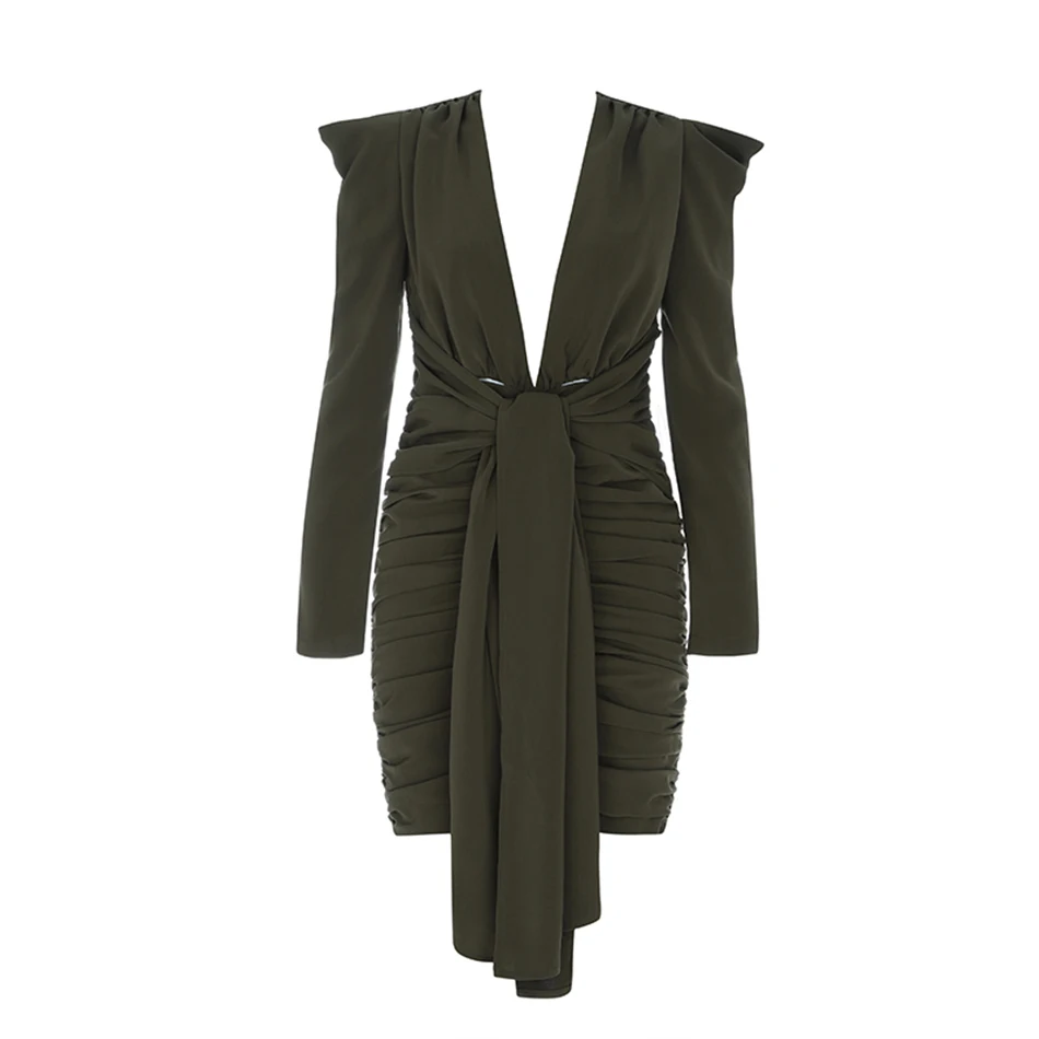 Seamyla Новое Элегантное летнее платье женское облегающее Клубное с морщинками Vestidos
