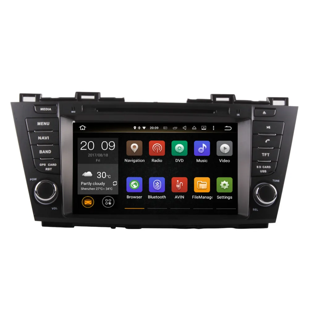 8 дюймовый автомобильный радиоприемник 4 Гб ОЗУ Android 0 Octa Core для Mazda 5/Premacy 2010 DVD