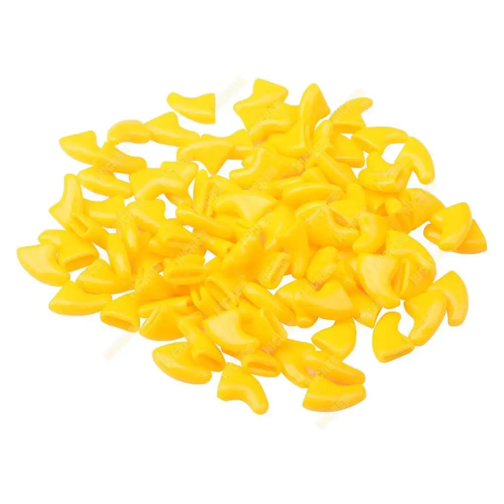 Yellow Nicrew, 20 шт., мягкие силиконовые колпачки для ногтей в виде кошачьей лапы, цветные защитные колпачки для ногтей в виде кошачьей лапы, Защитные чехлы для ногтей, принадлежности для ухода за кошками - Цвет: Yellow