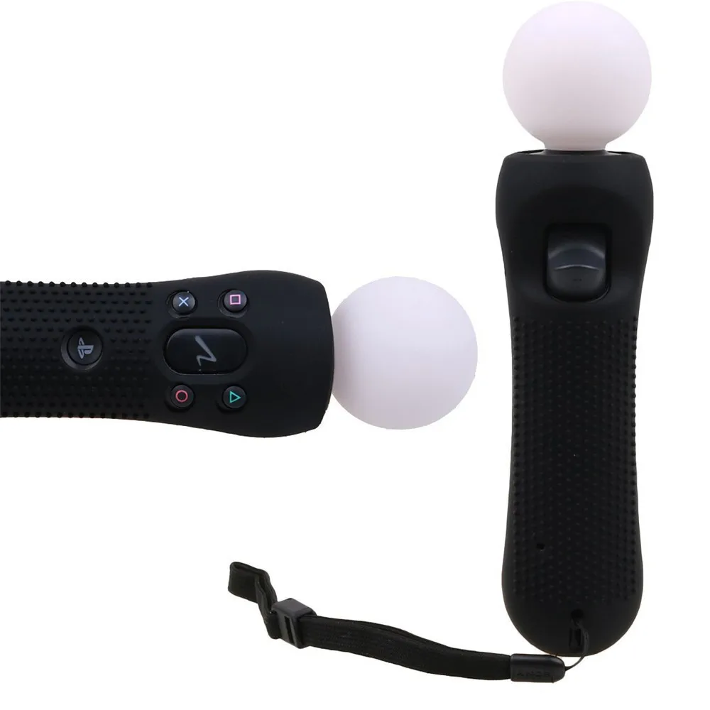 IVYUEEN для playstation PS VR Move контроллер движения Противоскользящий силиконовый резиновый чехол Защитный Кожаный Чехол черный синий красный
