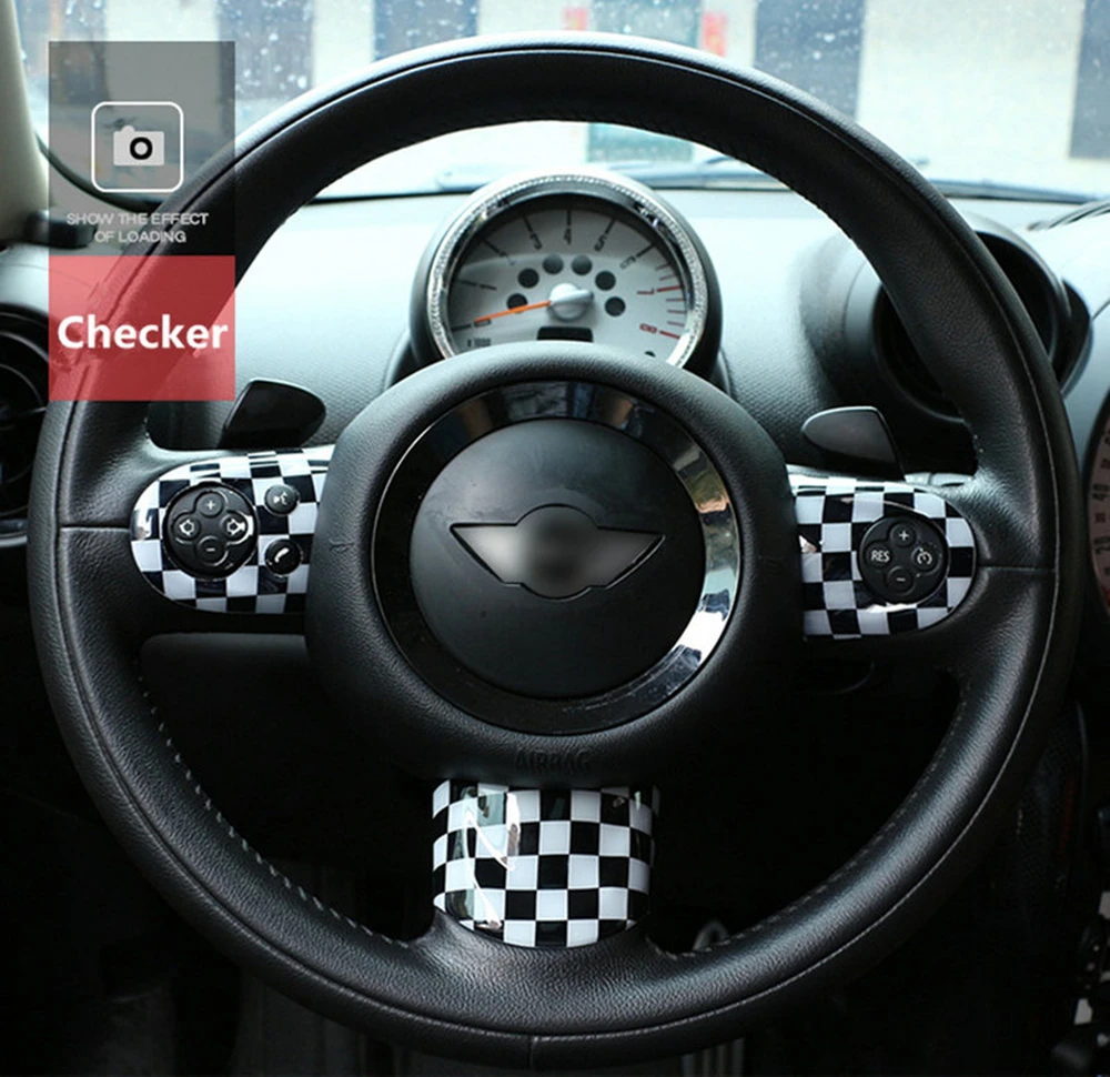 3 шт. Юнион Джек для Mini Cooper JCW Clubman R55 R56 R57 R58 R59 R60 R61 Автомобильный руль наклейка покрытие украшение автомобиля Стайлинг