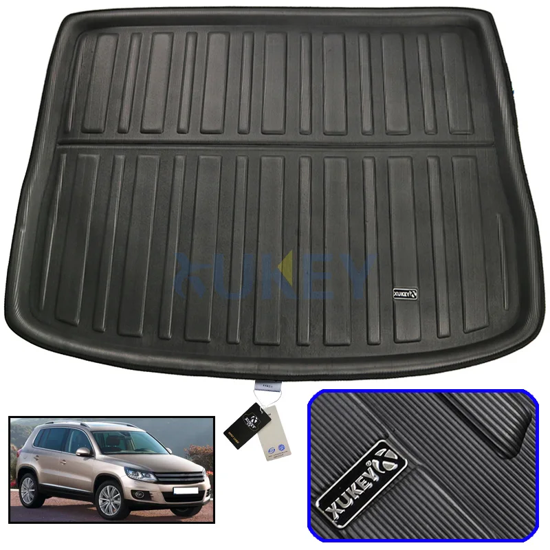Грузовой Коврик для VW Volkswagen Tiguan 2007- задний багажник лайнер загрузочный лоток пол протектор 2008 2009 2010 2011 2012 2013
