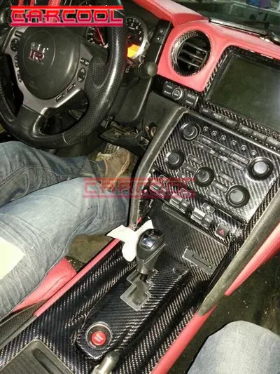 Автотюнинг детали для R35 GTR внутренняя отделка из углеродного волокна LHD Gear Surround