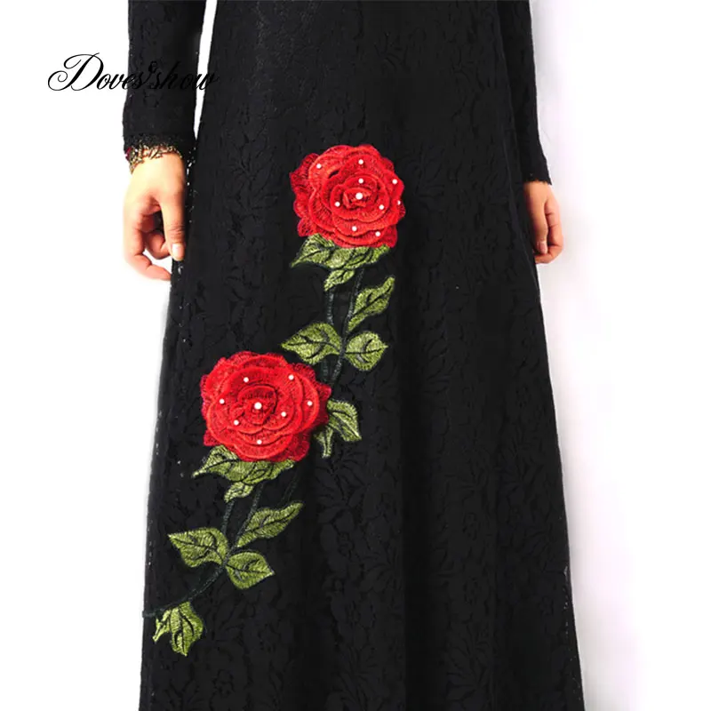 Модное мусульманское платье Abaya в Дубае кружевная мусульманская одежда с
