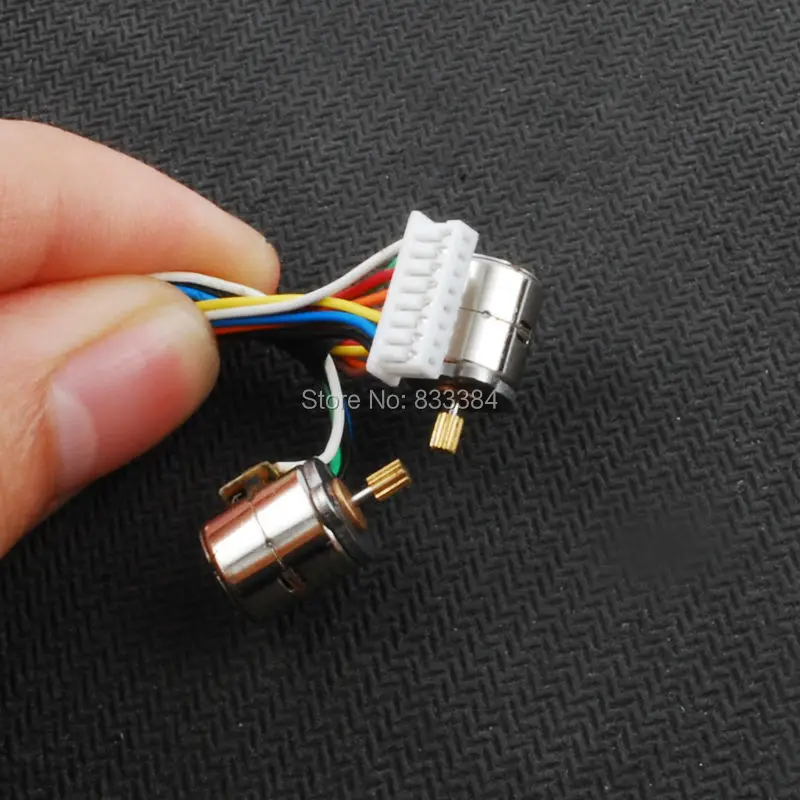 10 шт. 2 фазный микро шаговый двигатель с медной шестерней 1 5 3 В постоянного тока 42