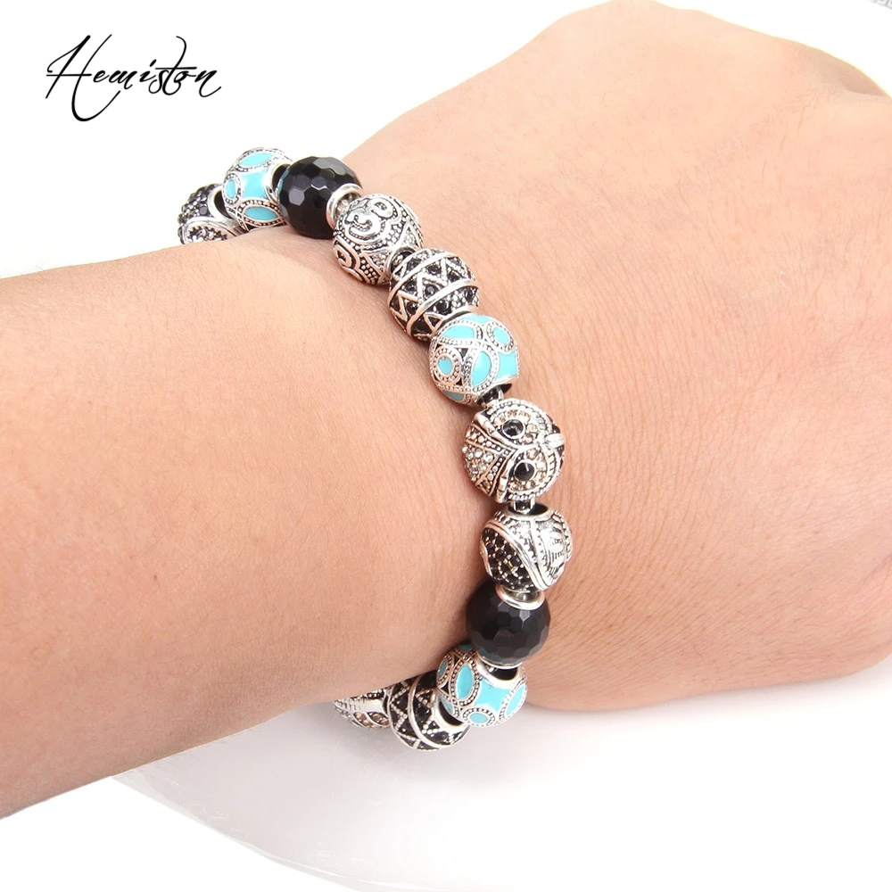 Браслет из бусин Thomas Style KM с совами маори этнический зигзаг бусины OM браслет