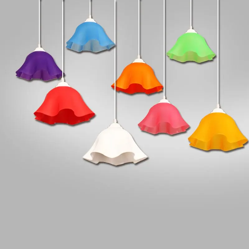 Современный пластиковый подвесной светильник в виде бутона для столовой спальни