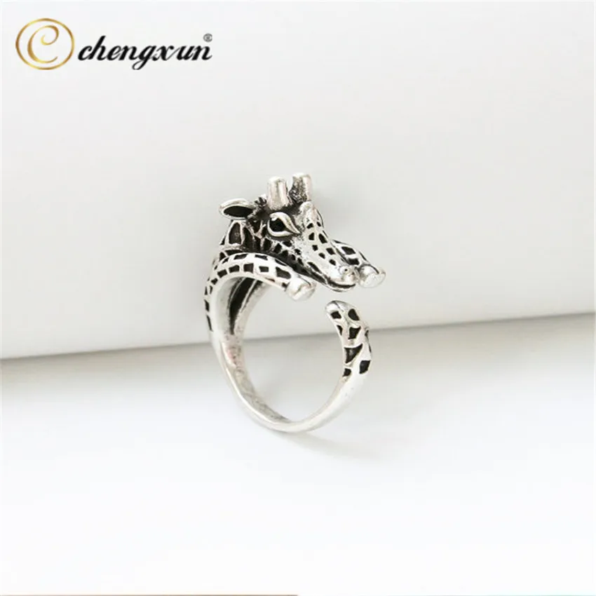 CHENGXUN ретро Бэмби кольцо с оленем для девочек подростков кольца на палец милое