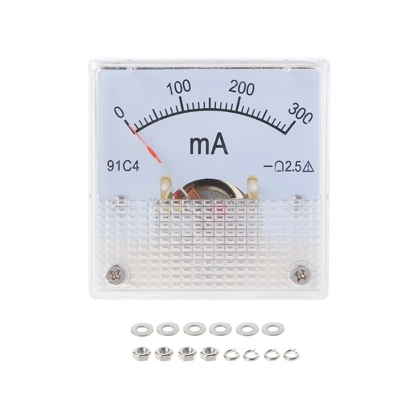 Класс 2,5 Точность DC 20mA 30mA 50mA 100mA 200mA 300mA 500mA 0-1A 2A 3A 5A 10A амперметр переменного тока аналоговые Панель Амперметр 91C4