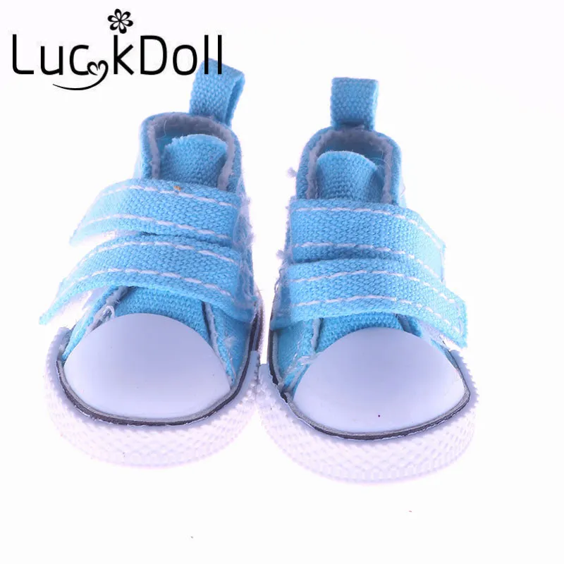 LUCKDOLL 5 см однотонная парусиновая обувь подходящая для куклы 1/6 BJD аксессуары