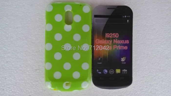 OEEKOI мягкий гелевый Чехол в горошек из ТПУ для Samsung Galaxy Nexus i9250 Бесплатная доставка |