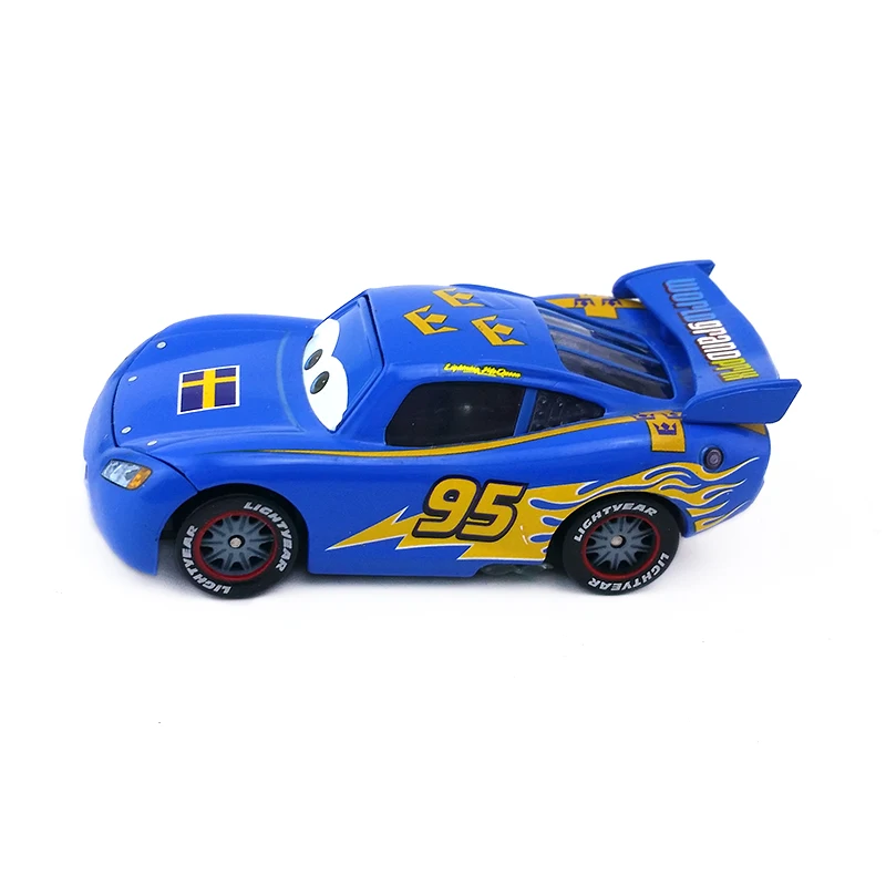 Disney Pixar Cars No.95 Lightning Mcqueen швейная модель металлическая литая Игрушечная машина 1:55