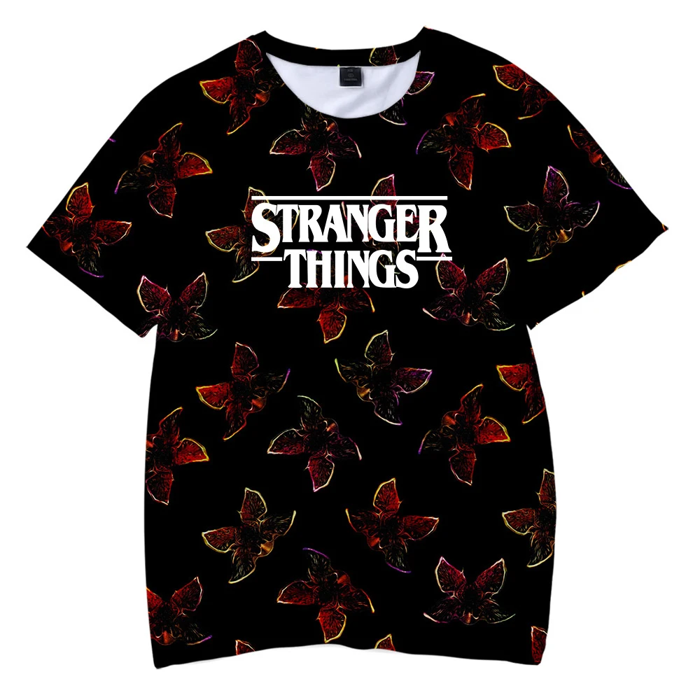 Новинка футболка с объемным рисунком странные вещи для мужчин и женщин серия