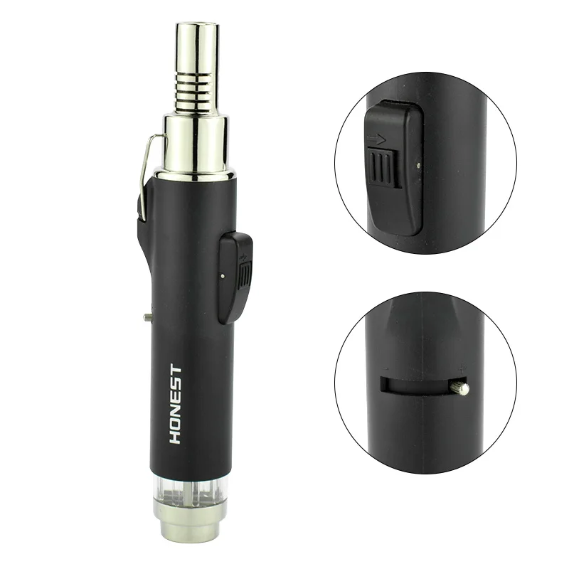 HONEST Зажигалка Jet пламя газовая зажигалка карманная Ручка Форма без газового