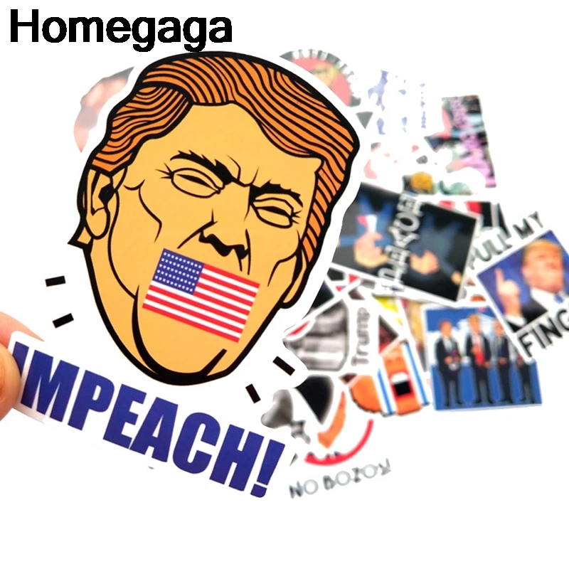 Homegaga 55 шт. Трамп забавные винтажные ПВХ наклейки для скрапбукинга багажник автомобиля для скейтборда телефона ноутбука настенные наклейки для гитары D2182