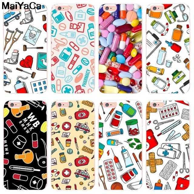Медицинские таблетки MaiYaCa для iPhone 4S SE 5C 5S 5 6 6S 7 8 Plus X XR XS MAX чехлы телефонов