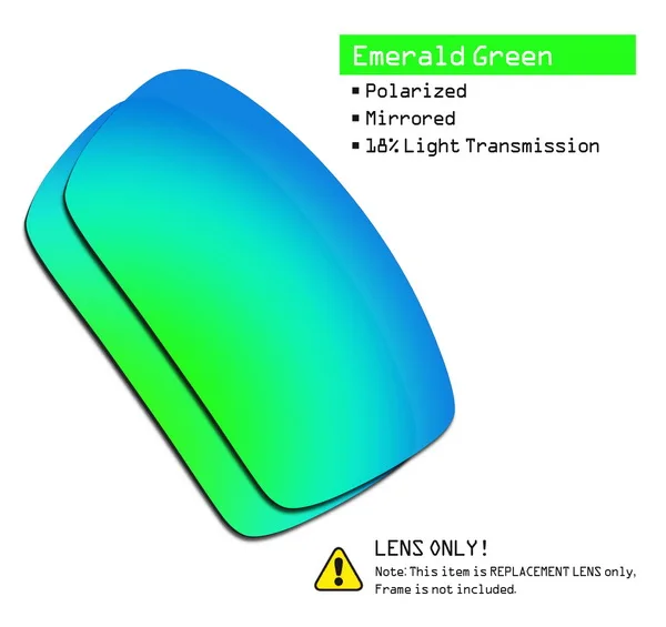 Emerald Green SmartVLT поляризованные Сменные линзы для солнцезащитных очков Окли гаскан-несколько вариантов - Цвет линз: Emerald Green