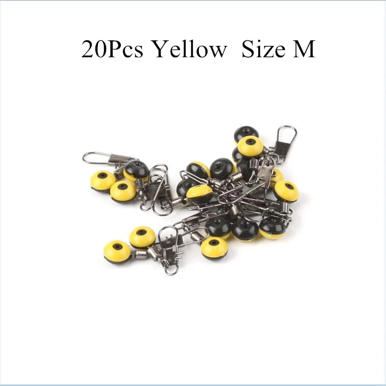 20Pcs M DONQL 20 шт./100 шт. космические бобы стопор для поплавка лески пьедестал разъем Блокировка оснастки рыболовные снасти принадлежности аксессуары - Цвет: 20Pcs M