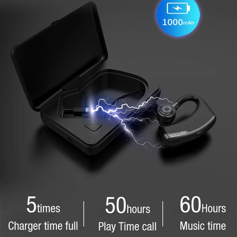 Lymoc обновление V10 Bluetooth гарнитуры 5 0 беспроводные наушники быстрое зарядное