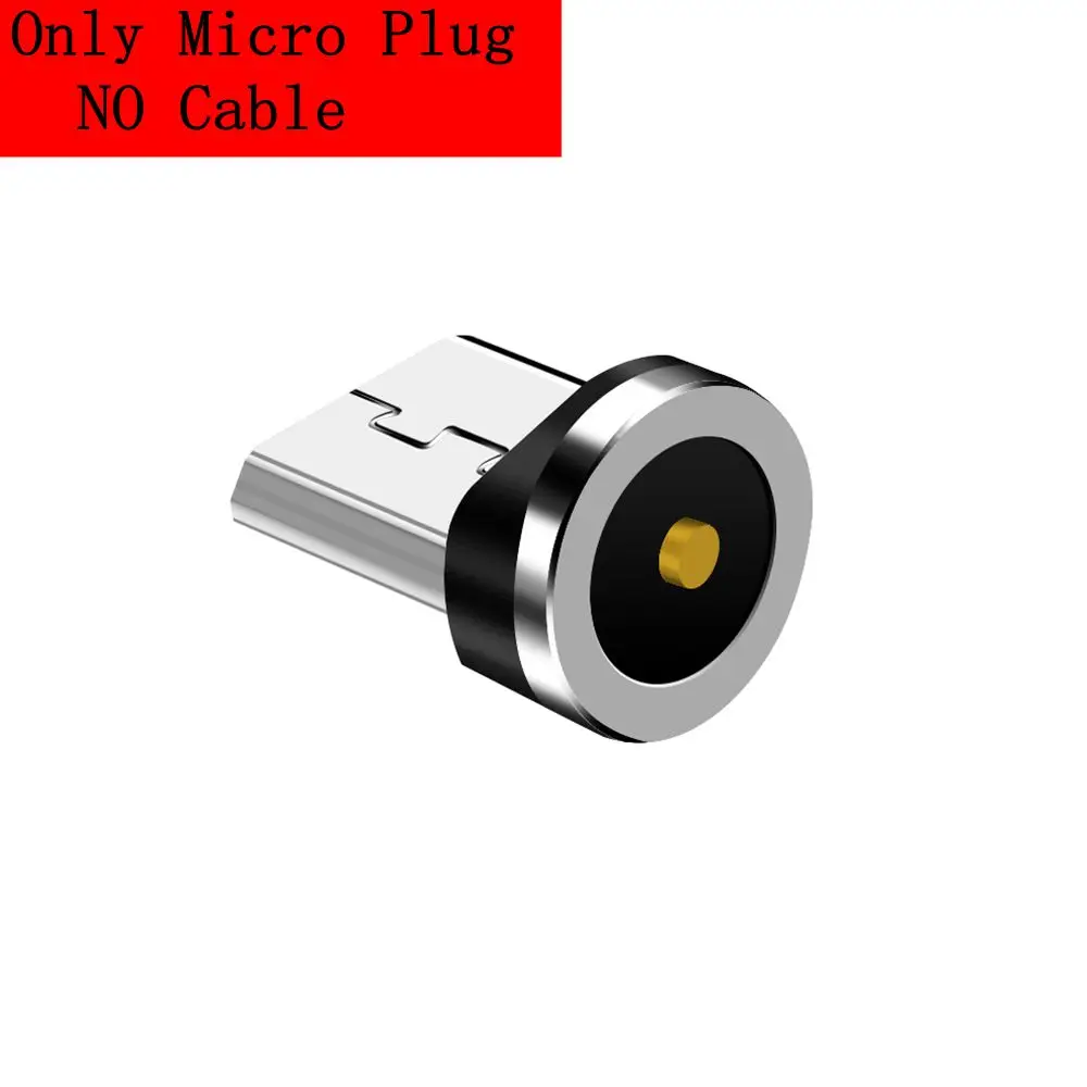 Only Magnetic Tip Магнитный Micro USB кабель OLAF 1 м СВЕТОДИОДНЫЙ Магнитный зарядный шнур для samsung S4 S5 S6 S7 Edge Магнитный кабель Micro usb кабели для зарядки - Цвет: Only Magnetic Tip