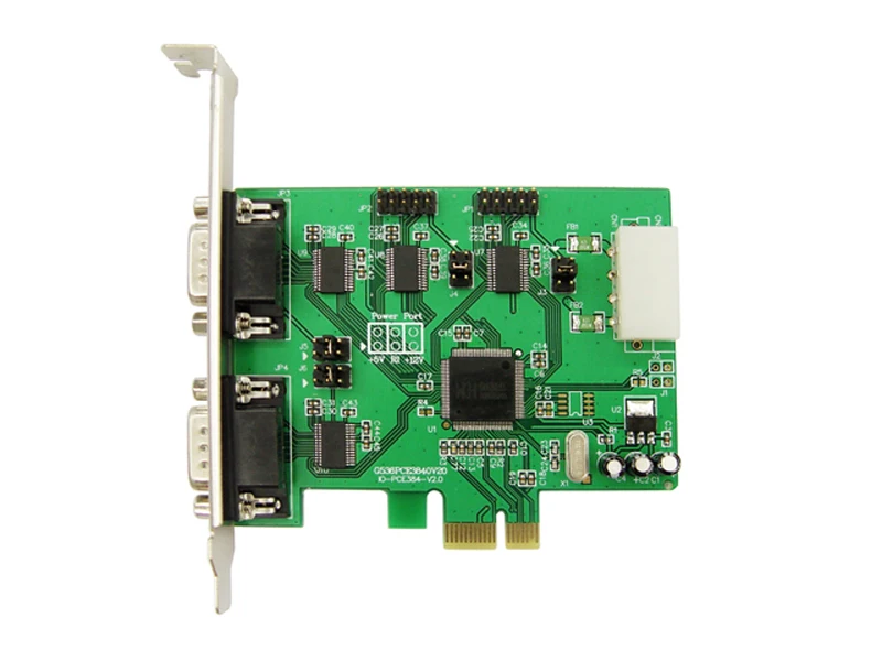 Бесплатная доставка PCIe PCI Express 4 последовательный порт RS232 COM DB9 настольные карты