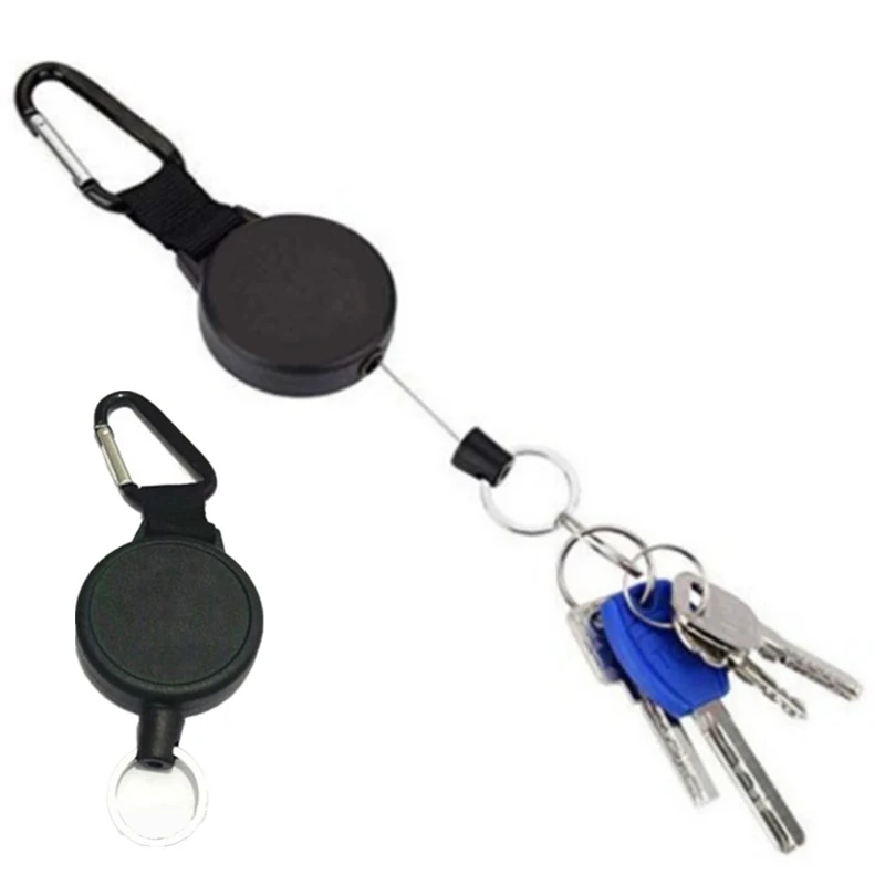 Открытый карманный инструмент для выживания EDC выдвижной значок катушка ID Шнур
