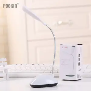 Гибкая Складная портативная Светодиодная настольная лампа для детей, защита для глаз, Студенческая, учебная, настольная Светодиодная лампа для чтения